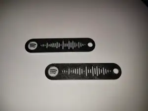 Spotify codes keychain