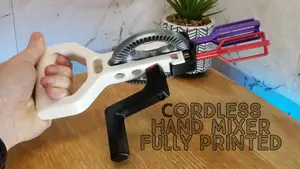 Mechanical Hand Mixer - Fully Printed & Wireless!