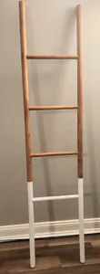 SOHL Furniture Acacia Ladder Foot (Aldi Blanket Ladder)