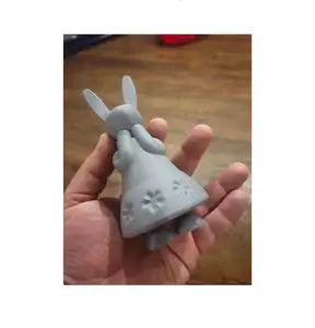 Standing Bunny Girl Print In Place