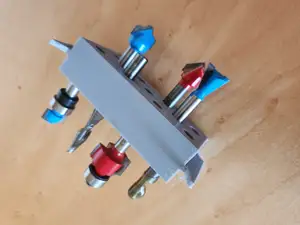 1/4" router bit holder for low profile Packout organizer
