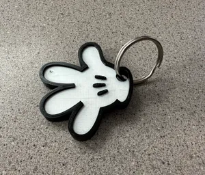 Mickey Hand Keychain Zipper Pull
