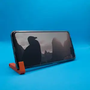 Stand for phone for key ring
