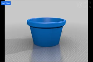 Large, basic flower pot.