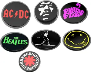 adaptateur interchangeable avec base commune HENDRIX MICHAEL JACKSON PINK FLOYD NIRVANA RED HOT CHILI PEPPERS ACDC BEATLES