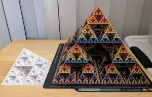 Level 7 Sierpinski Fractal Pyramid (Vase Mode)