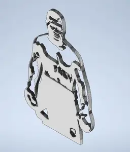 Mike Tyson Outline 2D Wall Art
