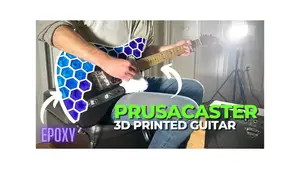 Prusacaster for Amazon Tele Kit, Hex Pockets for Epoxy, Strap Post