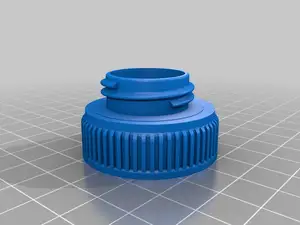 Milk jug lid to water bottle lid adapter