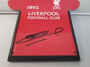 Signed Metal Football Shirt Frame