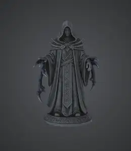 Dark Arcane Sorcerer – Hooded Shadow Mage with Claw Magic