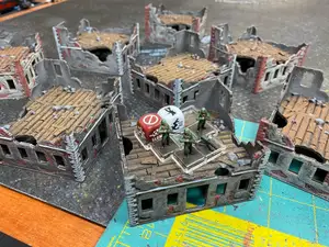 Ruined Floor for Company of Heroes Board Game Ruined Buildings