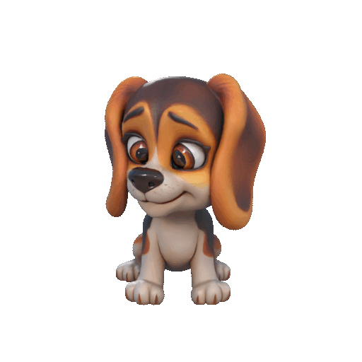 Beagle Figurine – 3D Printable Friendly Dog Model
