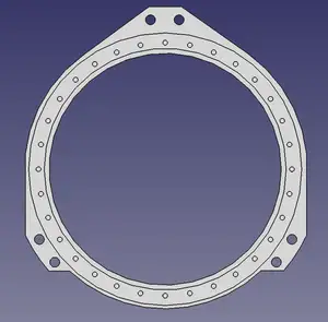 Speaker adapter for Opel Vectra A/Vauxhall Cavalier mk3 (165mm front door)