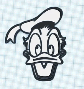 MOLDE PARA GALLETAS O PLASTILINA PATO DONALD
