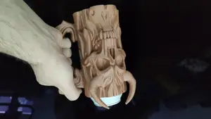 Tree Demon Skull Can Holder (0.5L + 12 oz) - Beer mug