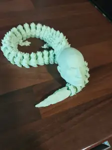 Print in place dragon with Dwayne ''The Rock'' head