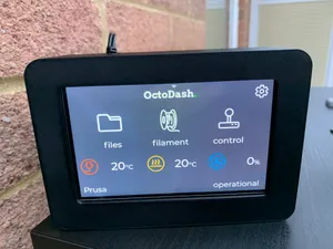 Raspberry Pi 3B+ and Osoyoo 5" DSI touch screen case for Octodash.