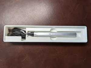 Gridfinity Deburring Tool Holder w/ Low Profile Blade Storage