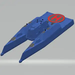 Stealth Battleship Catamaran Wolvie Class - SBCWC