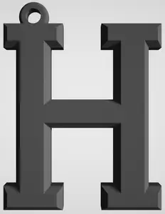 Keyring Letter H - Varsity