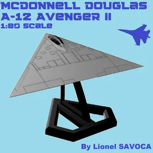 McDonnell Douglas A-12 Avenger II - 1:80 scale