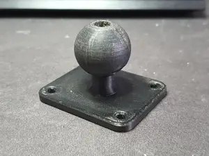 RAM Mount Compatible Ball Adapter with AMPS Plate - B Size