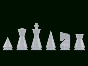 Soviet-era Russian Poni Minimalist Chess Set