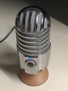 Small Desktop Mic Stand for Stand or Boom Arm-Compatible Microphones