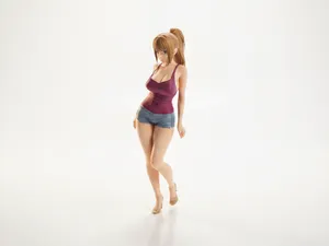 Anime Girl Figurine Manga Character 3D Printable
