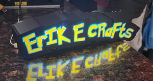 Erik E Crafts LED sign