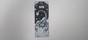 Mechanical Scorpio Cosmic Zodiac Bookmark