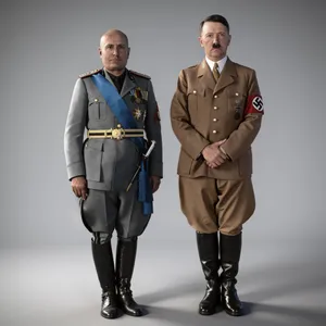 Benito Mussolini and Adolf Hitler