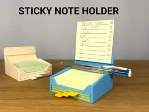Sticky Note / Post-it Holder with Stencils