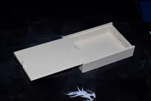 Box for flash drives, opening on two sides
