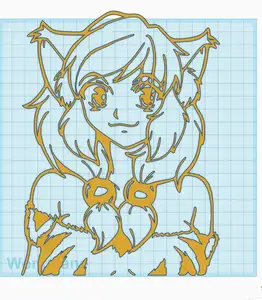 Anime Cat Girl wall art