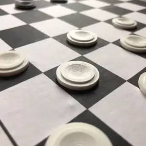 Checkers (draughts) game pieces