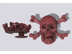 Crocs - Skull and Crossbones button