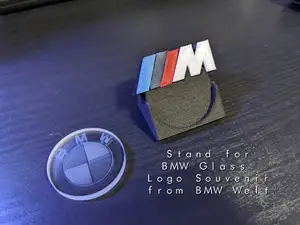 Stand for BMW Glass logo souvenir from BMW Welt