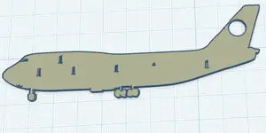 Boeing 747 Keychain