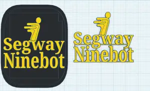 Segway Ninebot logo for Electric scooter plate with logo