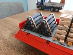 Plamobil rod holder for transport on train/truck