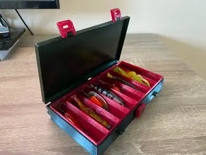 Double-Sided Spinner Bait Tackle Box, 100% printed