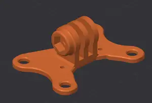 Cam mount for GEPRC Cinebot 30 (Gopro 8 9 10 11 12 & DJI Action 2)