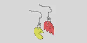 Pac-Man earrings