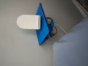 Bedside Table, Wall mount, with glasses holder