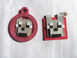 Minecraft Dog ID Tag