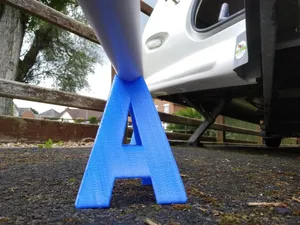 Touring Caravan grey water waste pipe support