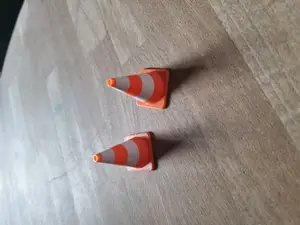 Traffic Cone Verkehrsleitkegel Scale 1:16 BRUDER Stackable
