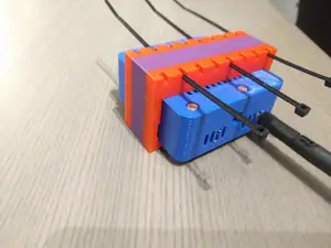 NanoPI A64 mount with cable tie